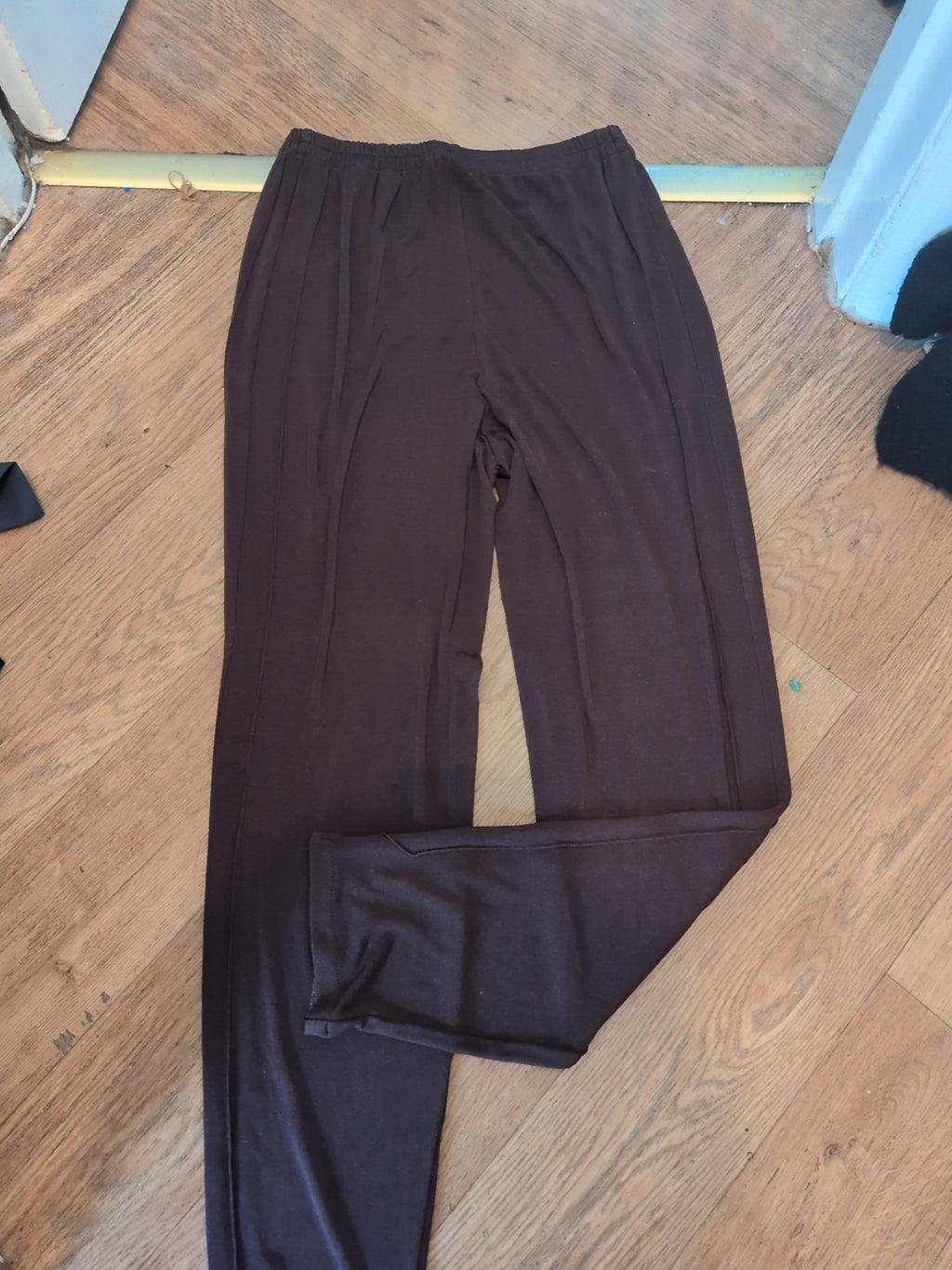 Large Dark Brown Elasticated Trousers