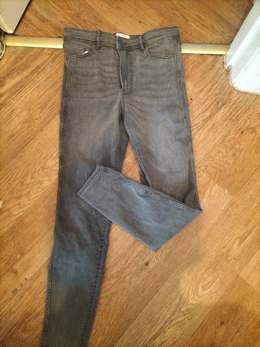 H&M 14 Grey Skinny Jeans