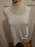 Mens Marks And Spencer Size XL White Short Sleeve Top
