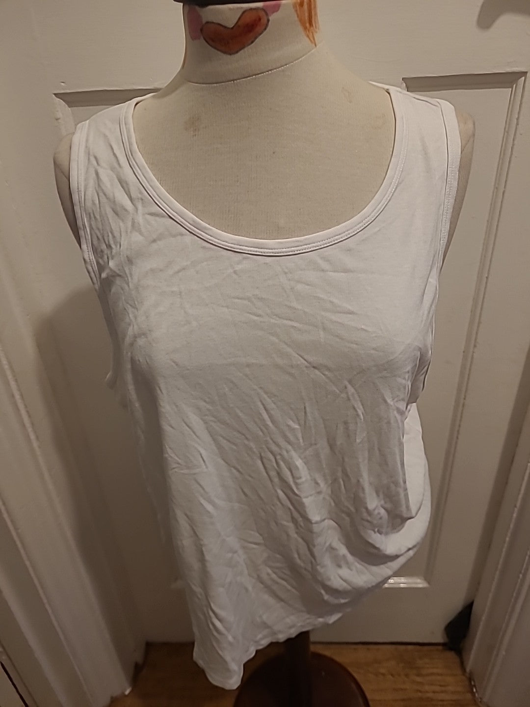 Mens Marks And Spencer Size XL White Short Sleeve Top