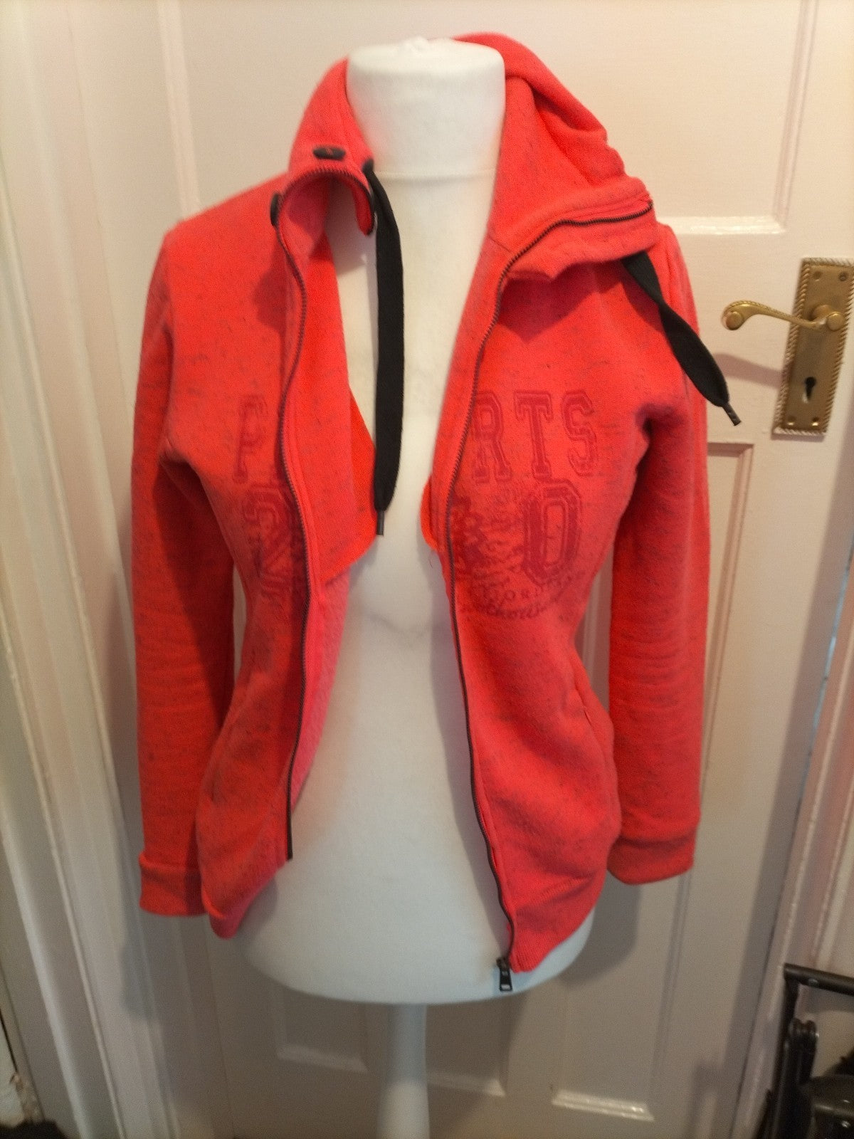 Ladies PK Sports Size Medium Hot Pink High Neck Zipped Jacket