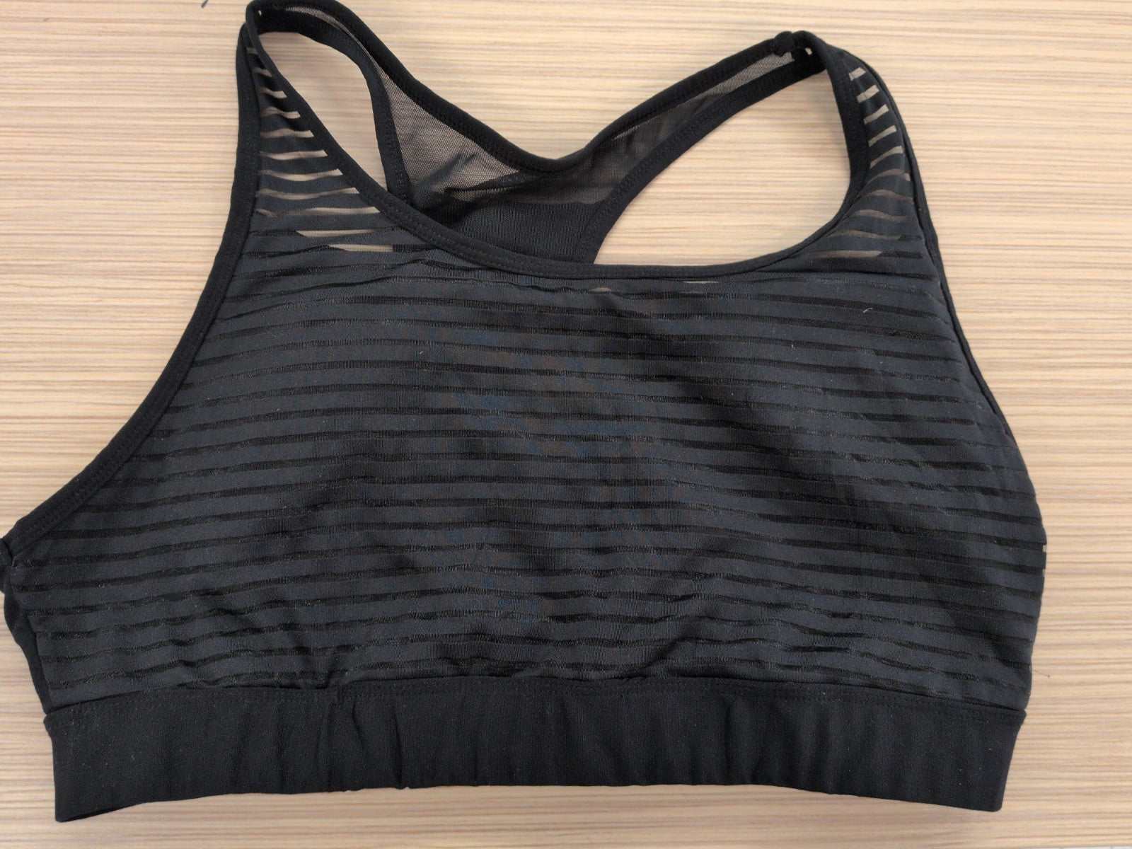 George XL Black Padded Sports Bra