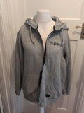 Superdry XL Grey Full Zip Hoodie