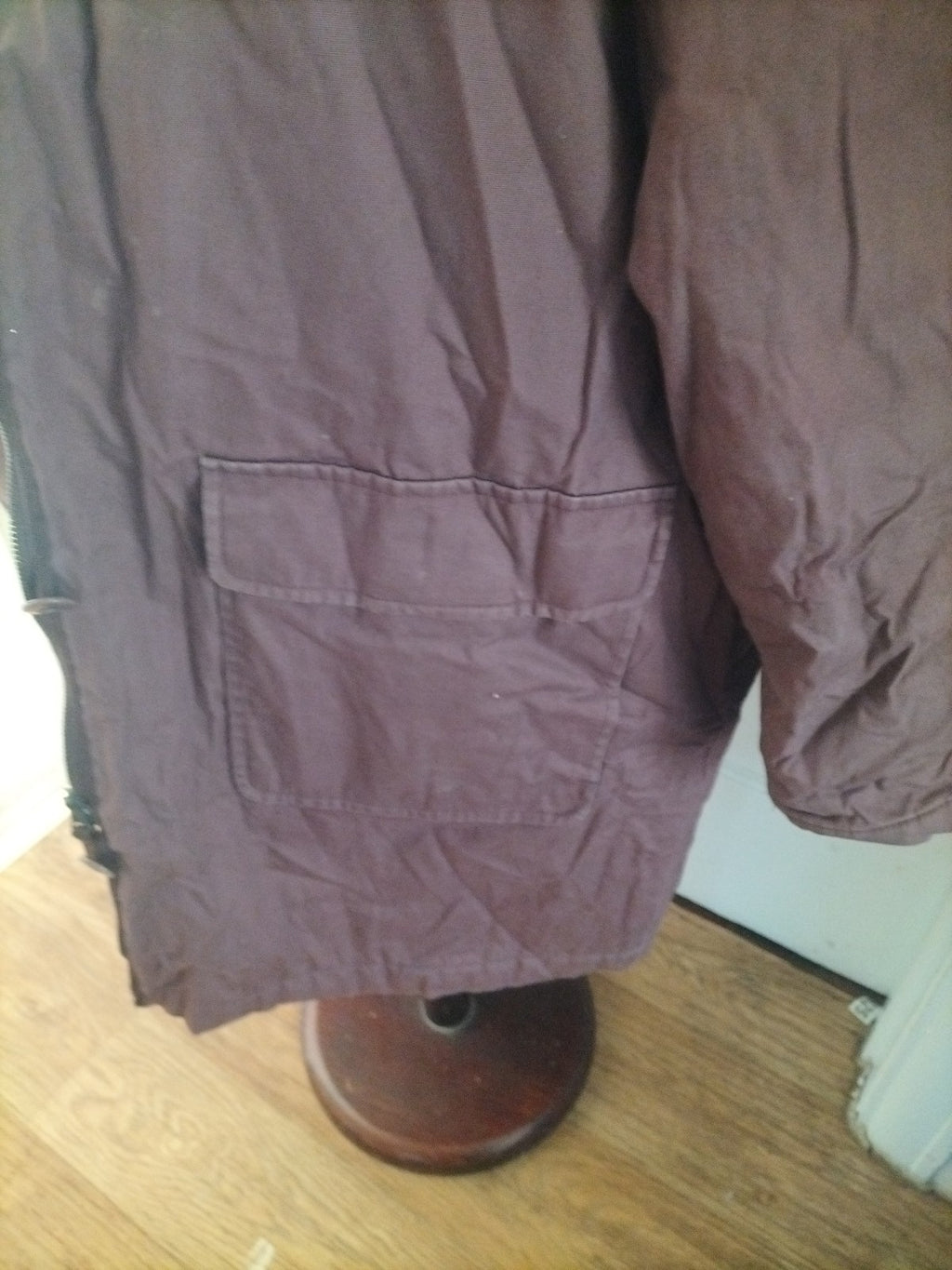 Ladies Dannimac Size XL Brown Lined Hooded Coat