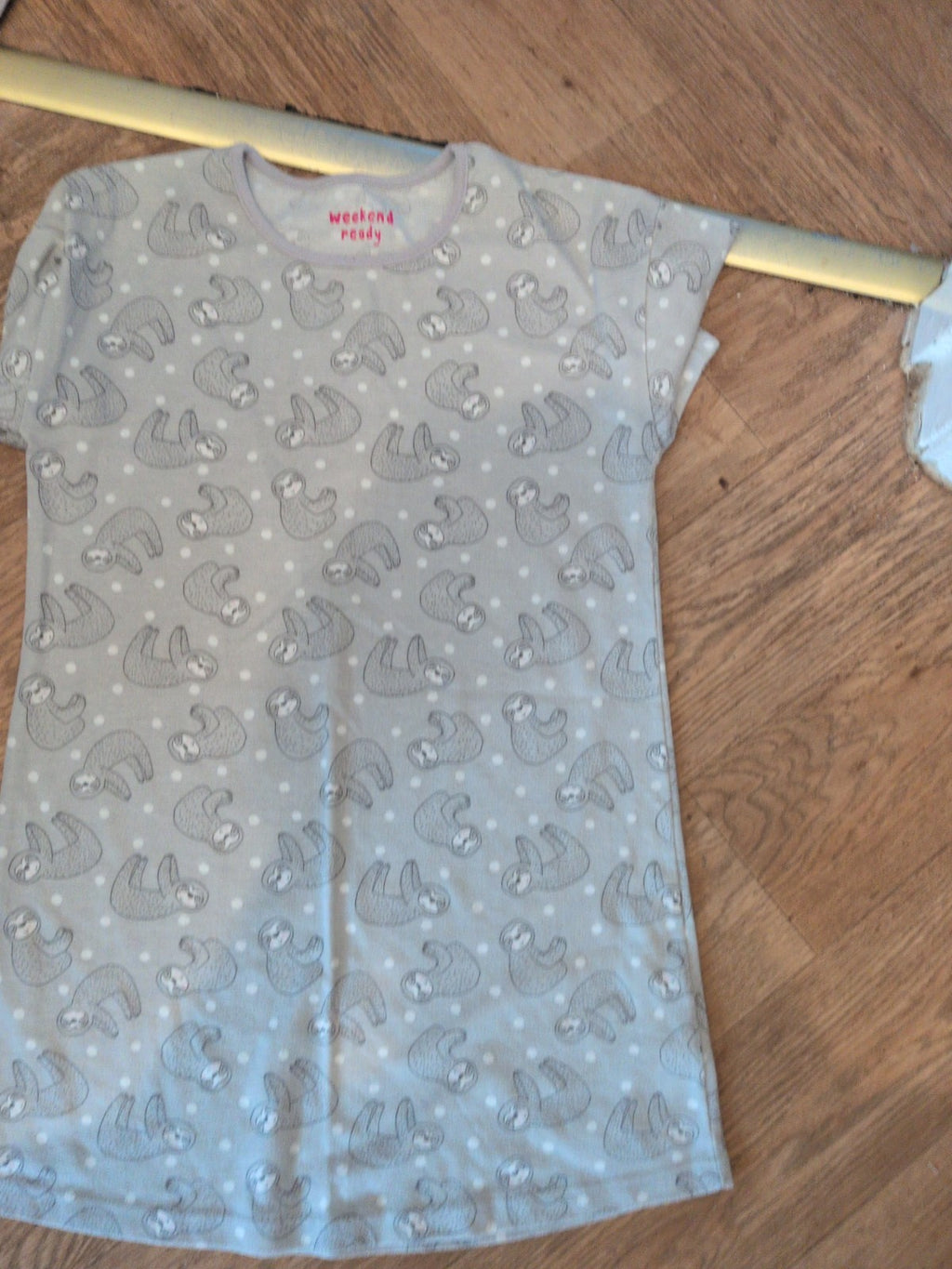 Matalan 12 Years Grey Print Pyjama Top Bobbling