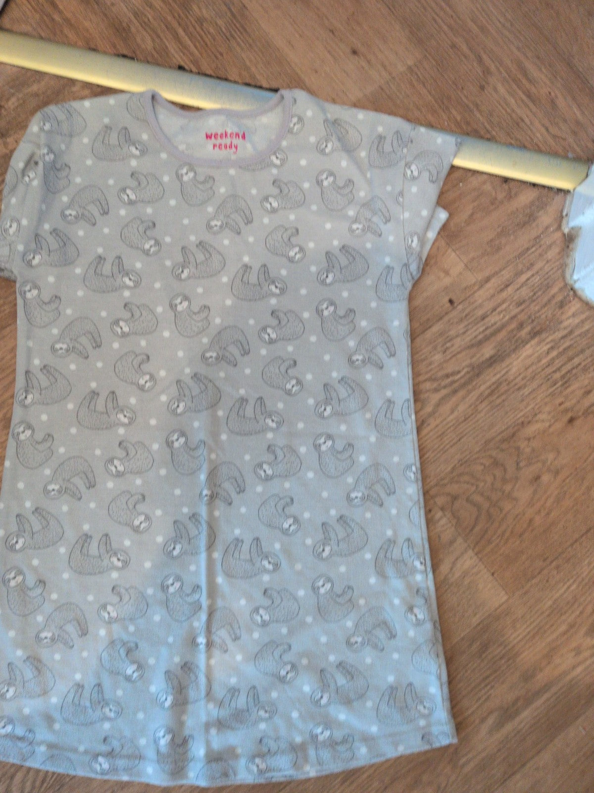 Matalan 12 Years Grey Print Pyjama Top Bobbling