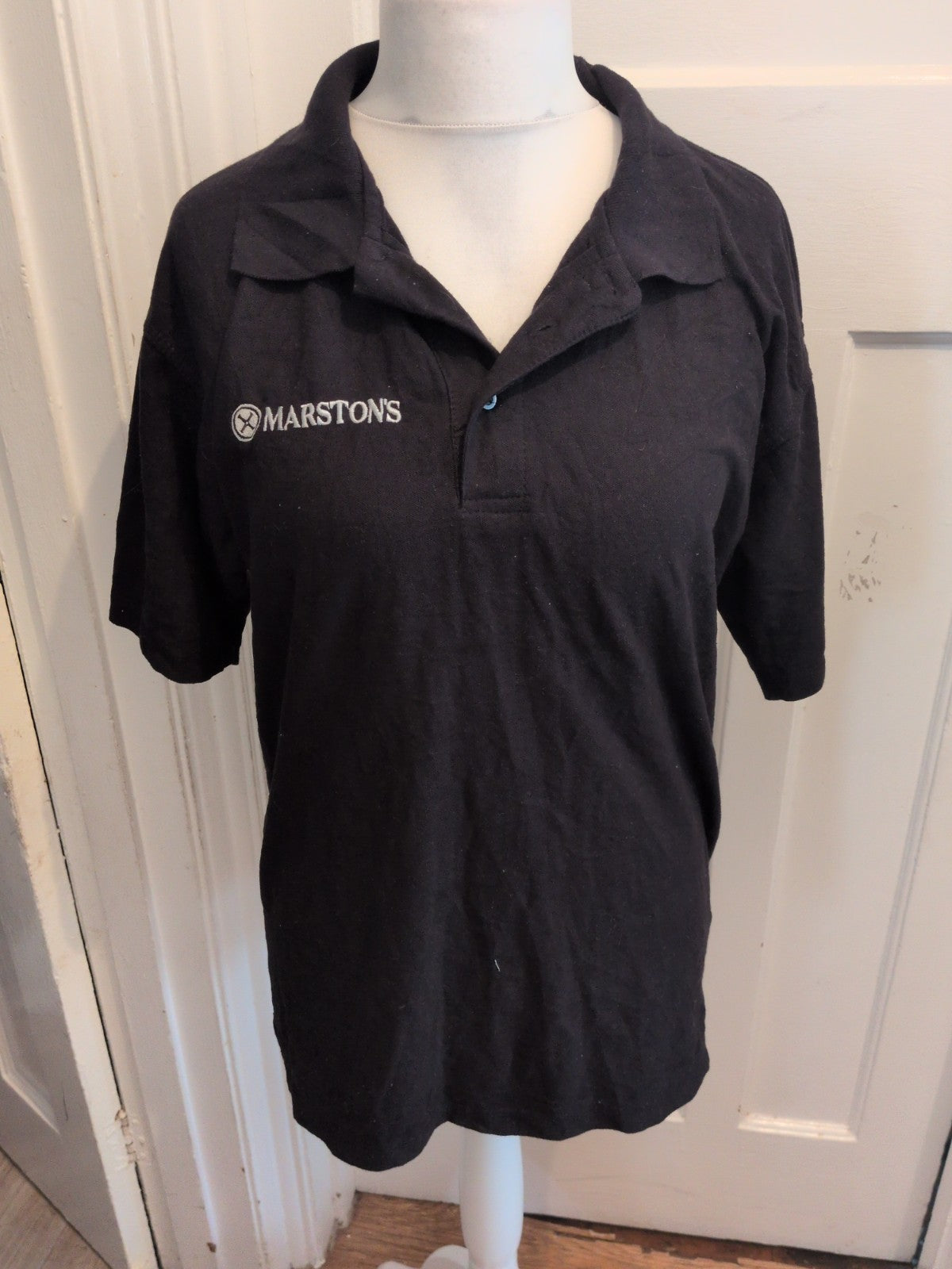 Large Black Marston's Polo Shirt