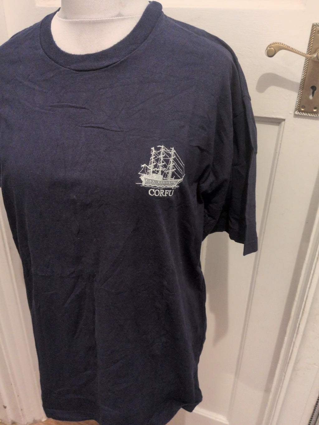 2XL Navy Short Sleeve Corfu T-shirt