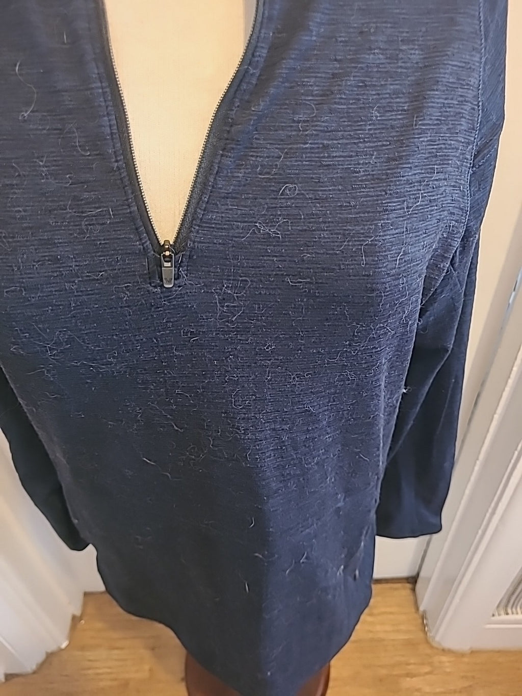 Mens Peak Velocity Size Medium Navy Pullover Hoodie