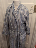 George Medium Blue Stripe Robe