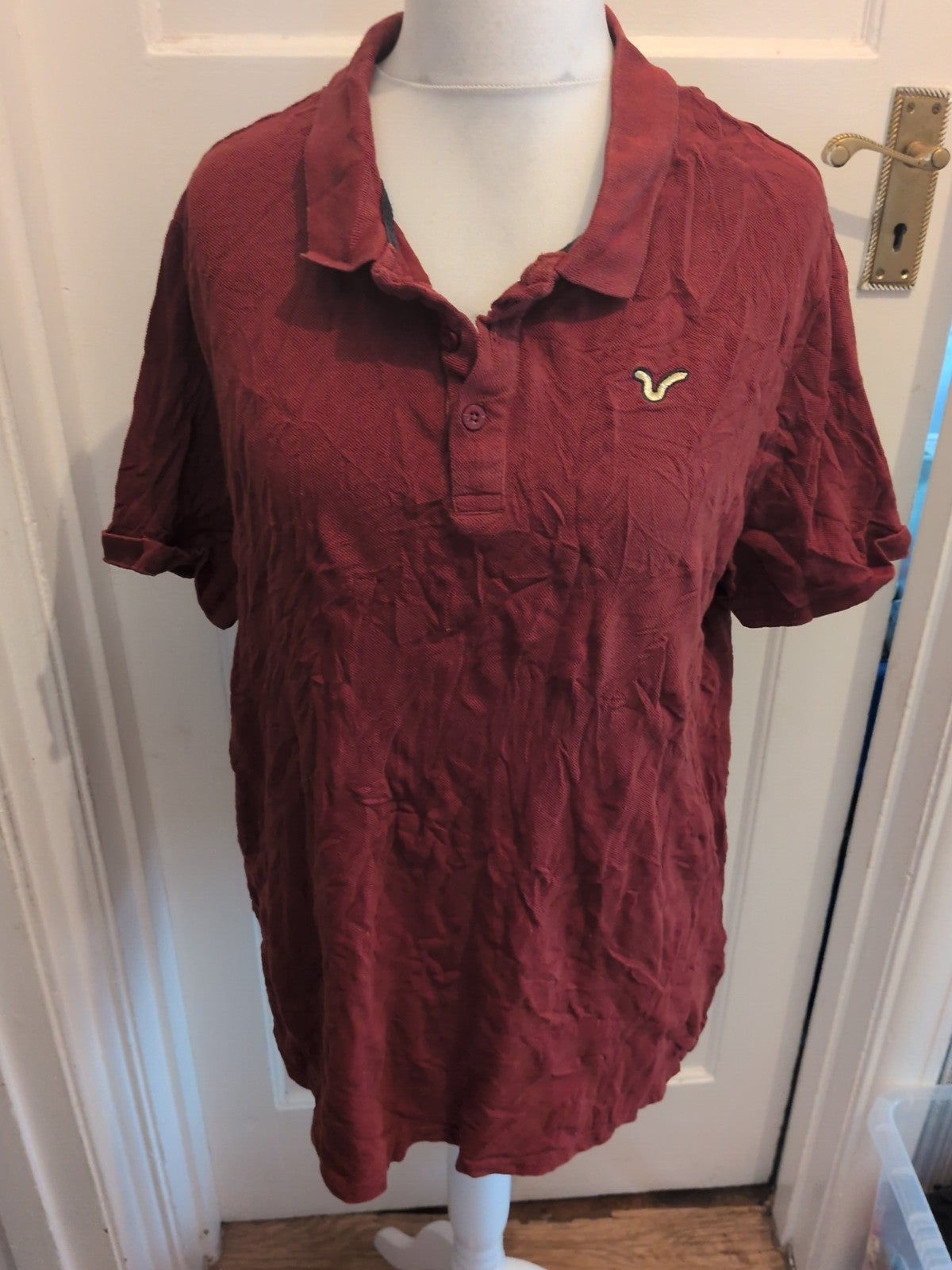 Voi Jeans XL Rust Short Sleeve Polo