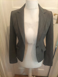 Ladies Express Design Studio Size 4 Grey Padded Lined Blazer