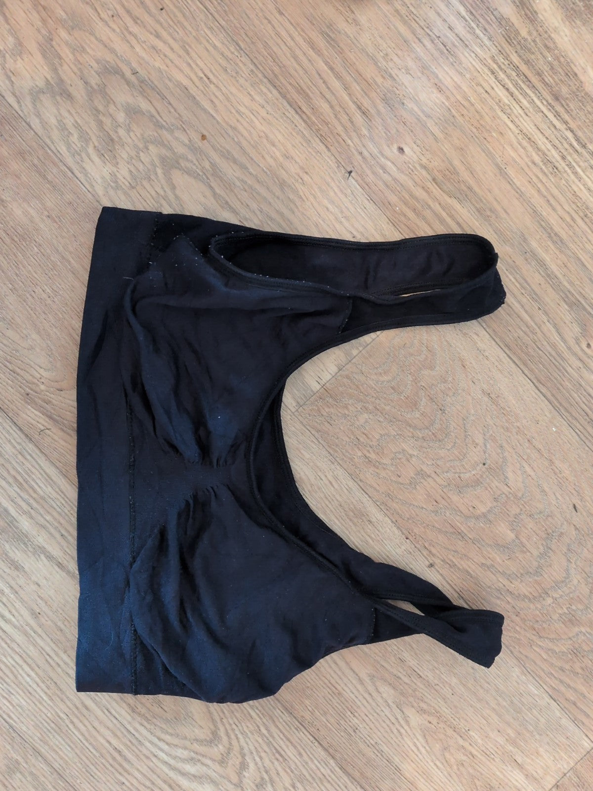 Medium Black Bralette No Pad No Wire