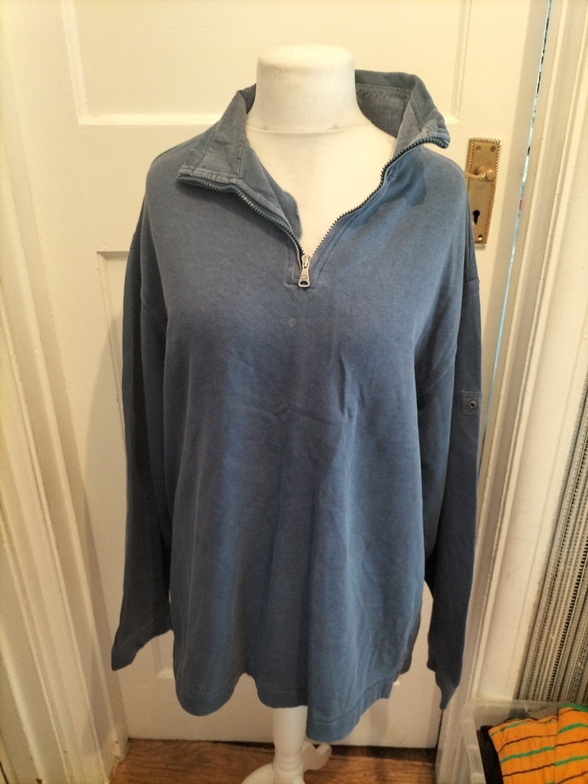 Mens Blue Harbour Size 2xl French Navy Long Sleeved Collared Jumper