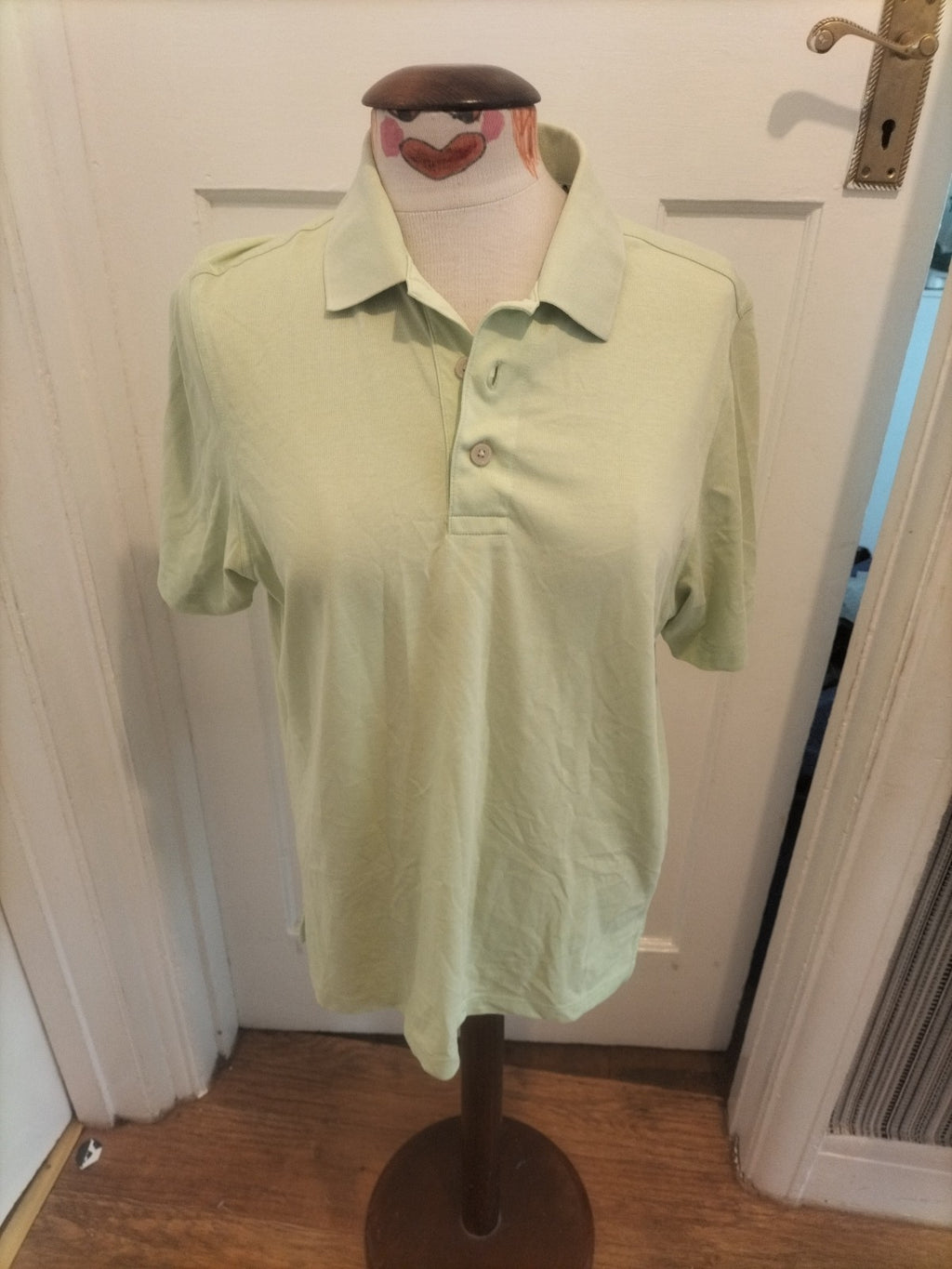 Mens Ashworth Size Small Lime Short Sleeved Polo Shirt