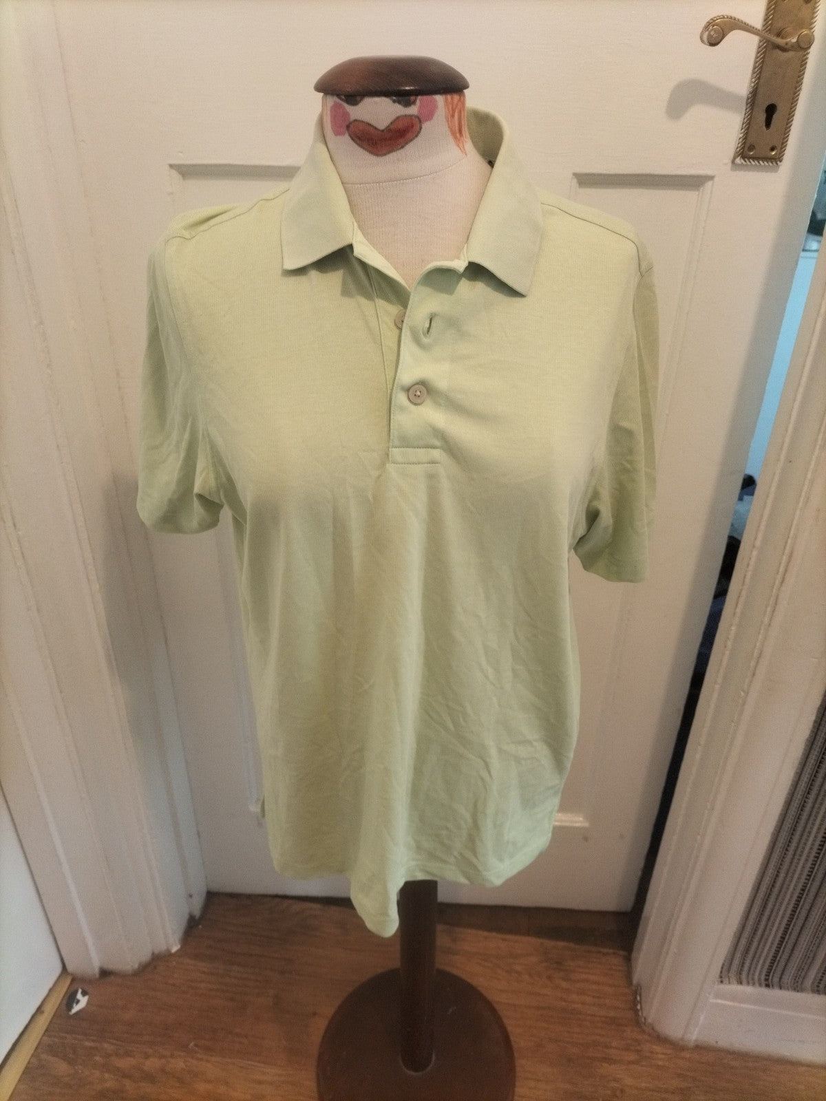 Mens Ashworth Size Small Lime Short Sleeved Polo Shirt
