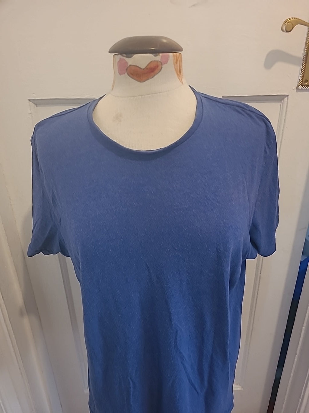 Mens Primark Size Large Slim Fit Navy Blue Tshirt