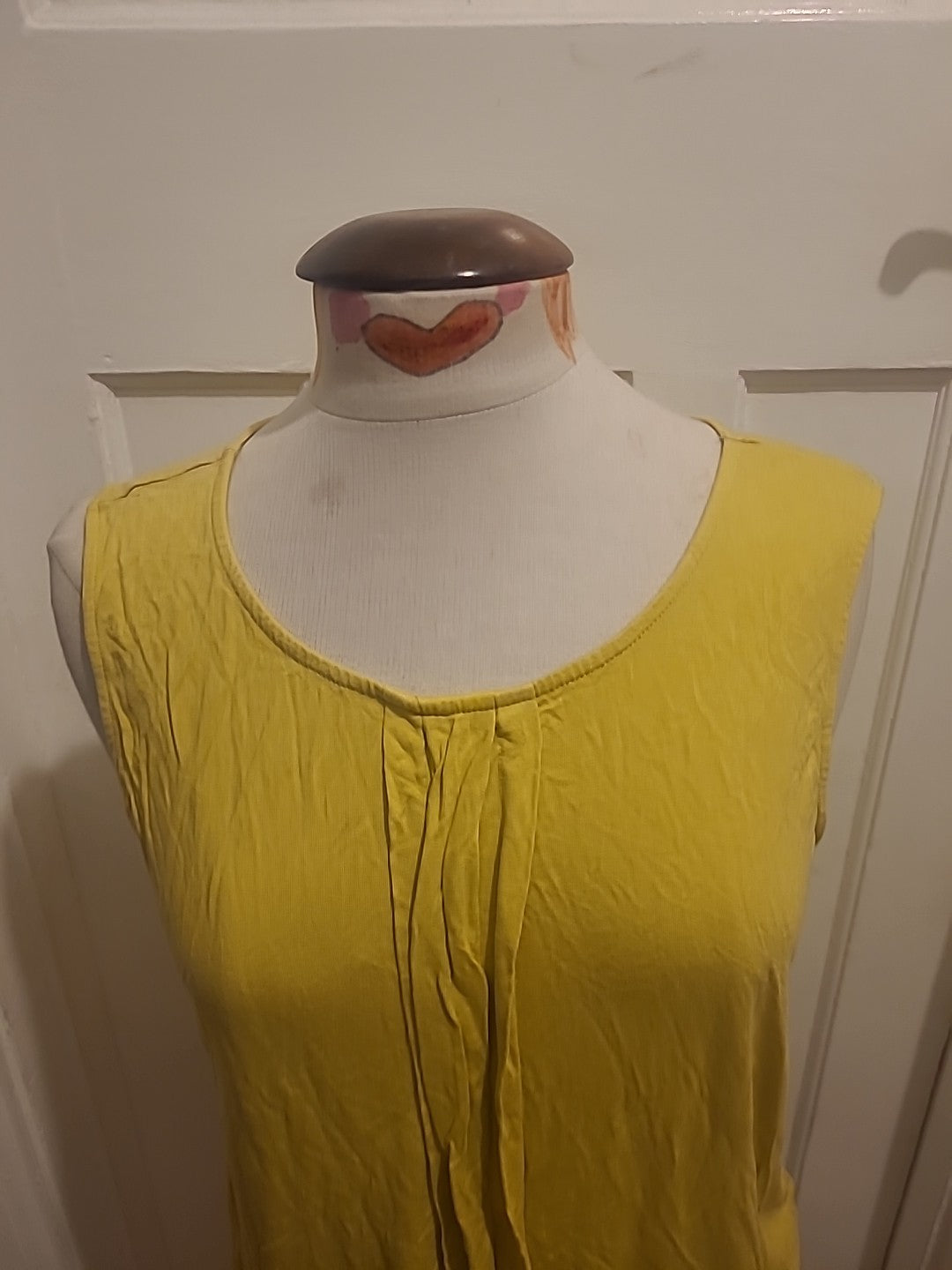 Ladies BHS Size 16 Lime Sleeveless Blouse