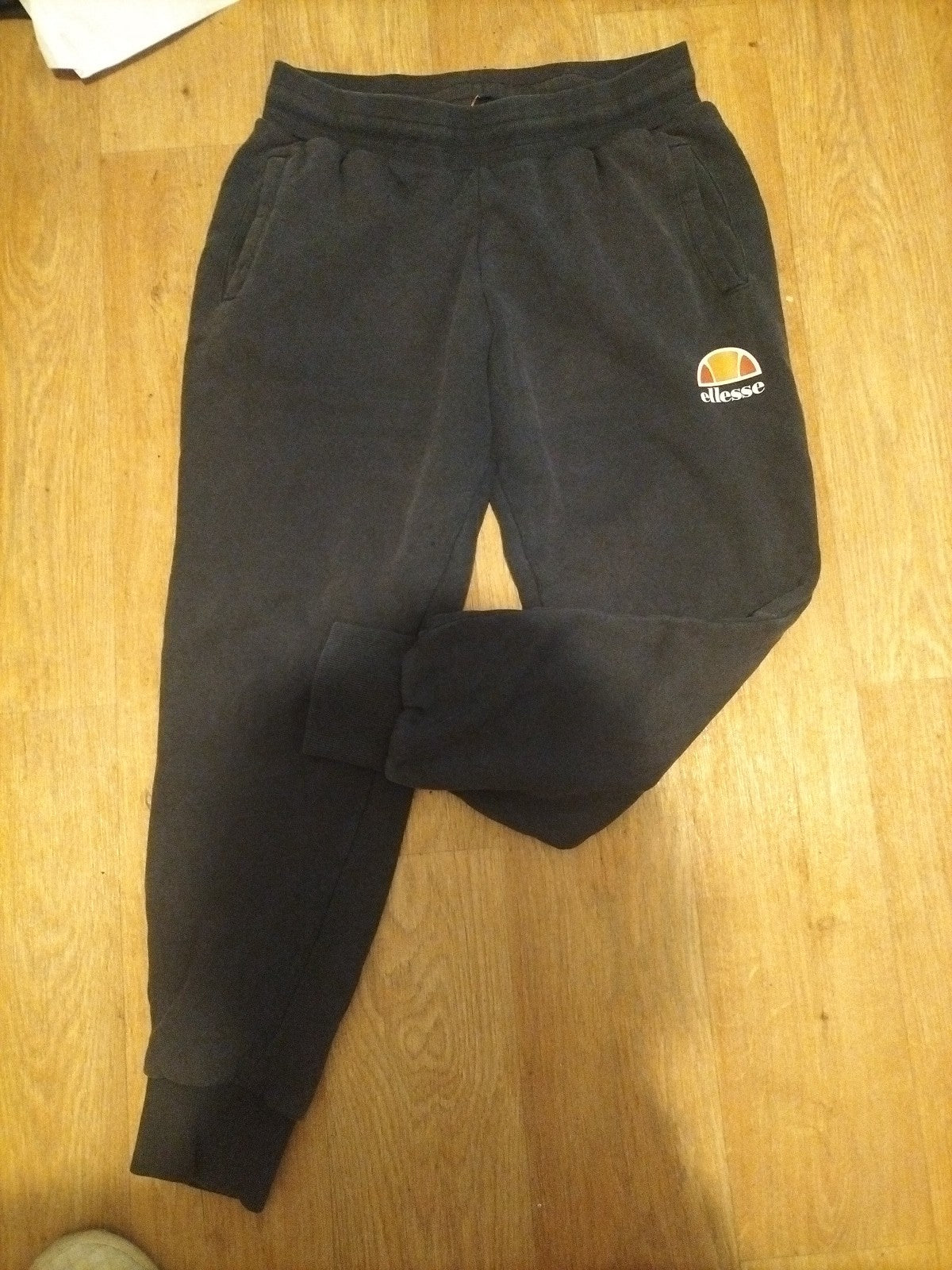 Ladies Ellesse Size 10 Charcoal Elasticated Joggers