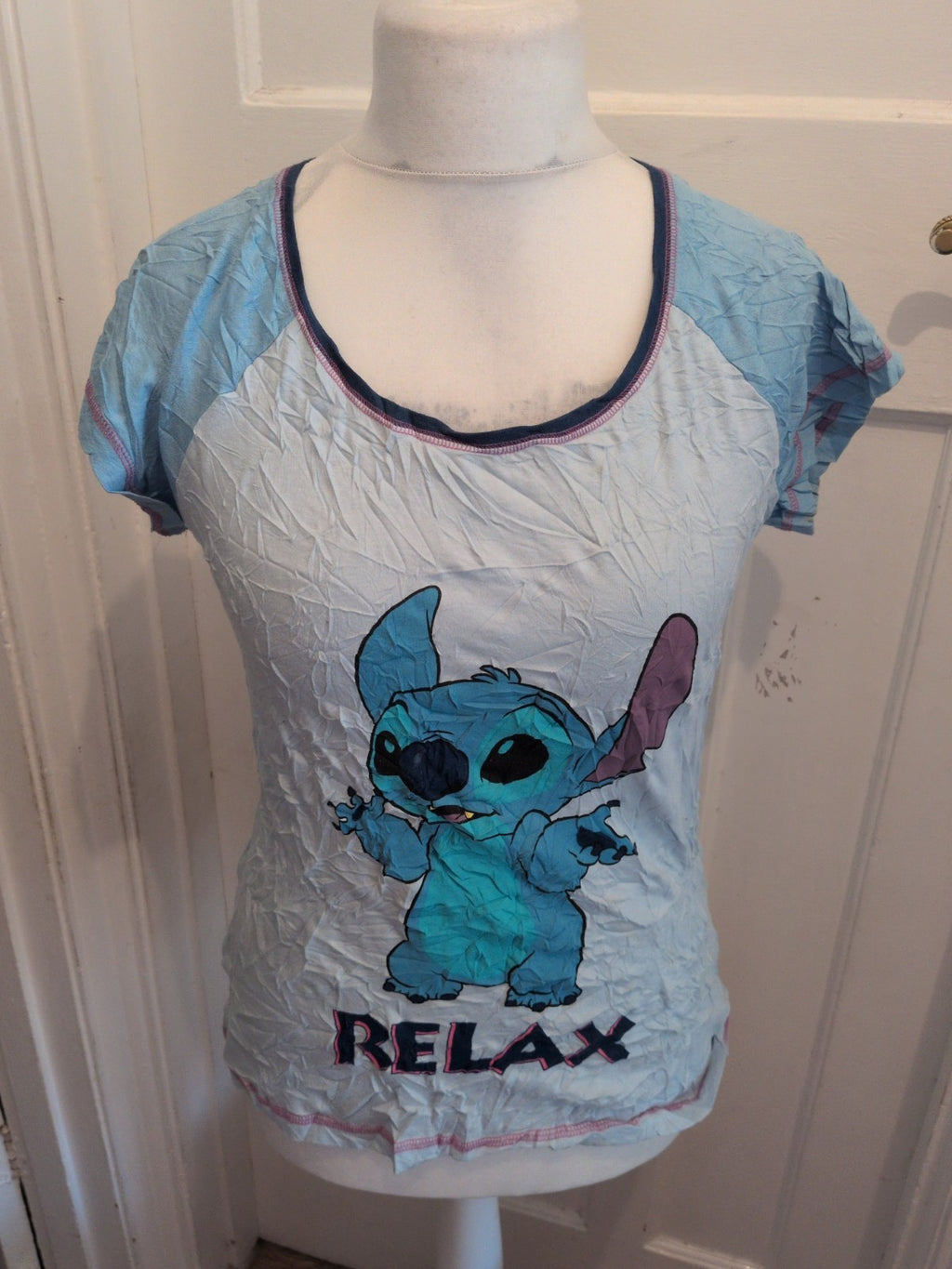 Pyjamas Medium Blue Stitch Pyjama Top