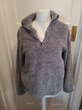 Mens Primark Size M Grey Fluffy Pullover Jumper