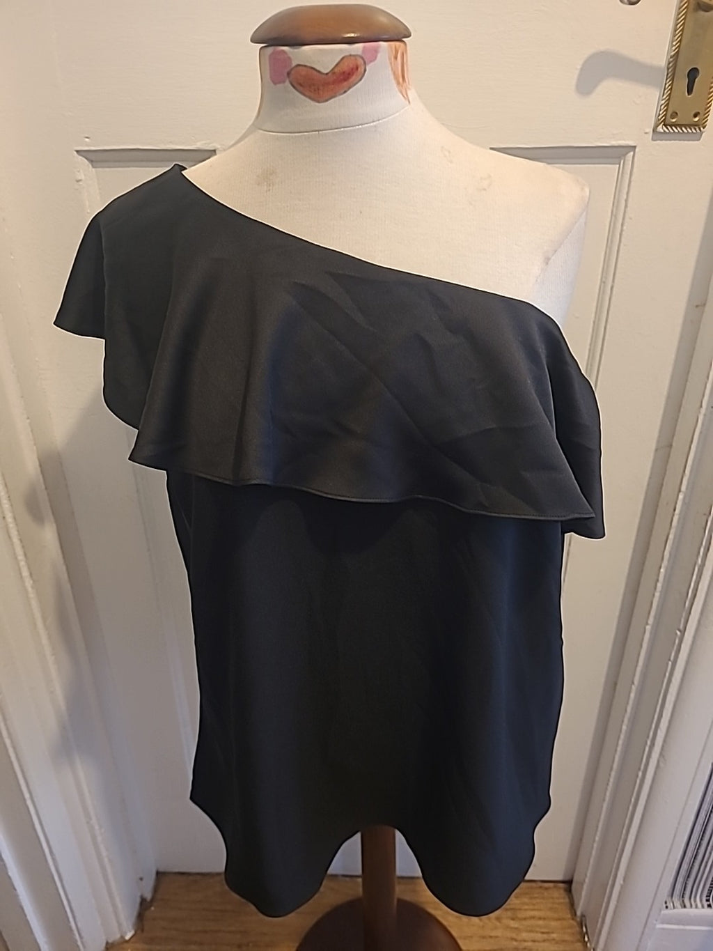 Ladies Very Size 12 Black Off The Shoulder Blouse
