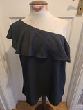 Ladies Very Size 12 Black Off The Shoulder Blouse