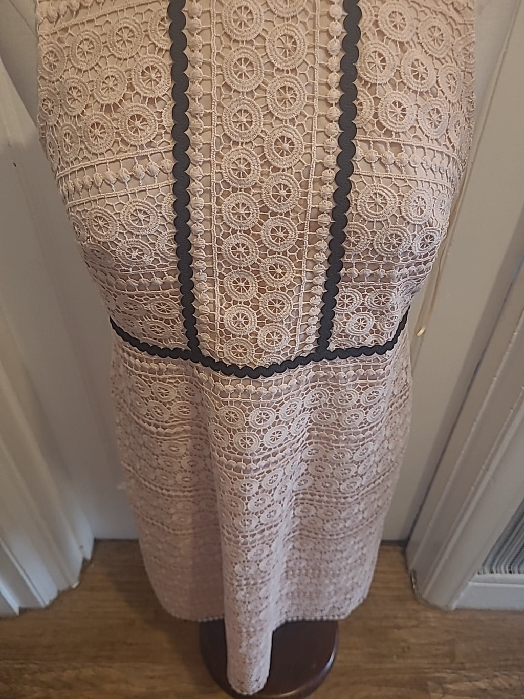 Ladies F&F Size 10 Baby Pink Lined Sleeveless Dress