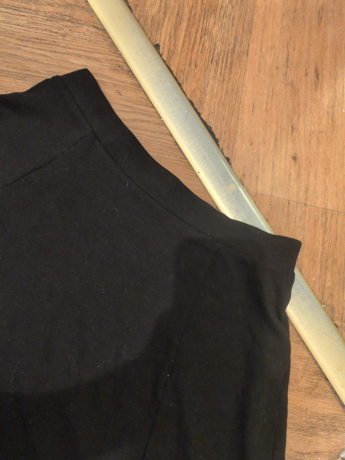 Small Black Knee Length Flare Skirt Bobbling