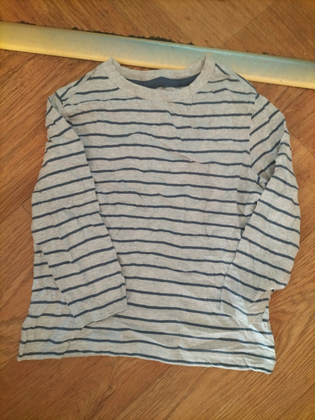 F&F 3-4 Years Grey Striped T-shirt