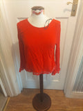 Ladies Red Top Size 6 H&M