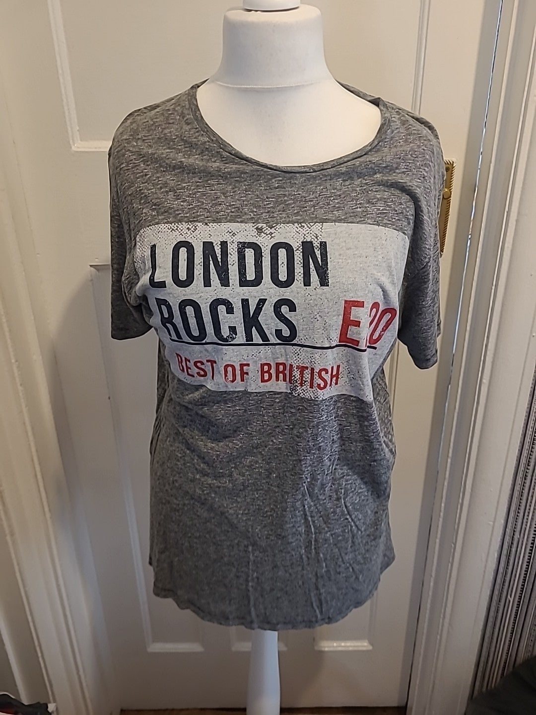 Mens Next Size M Grey Print Print London Tshirt