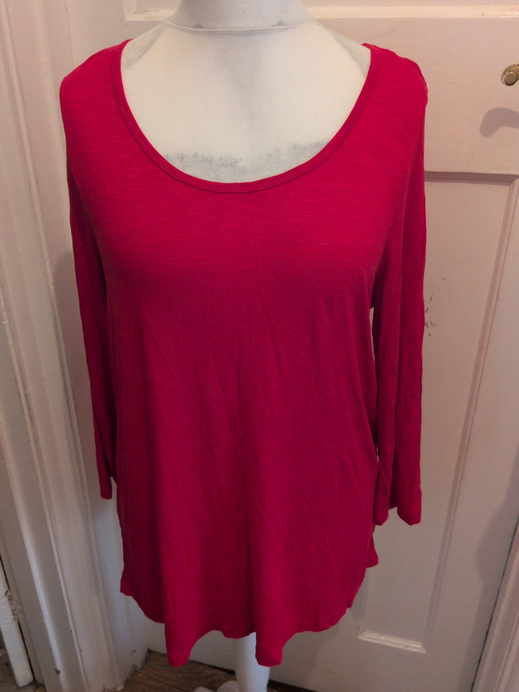 Evans 18 Red Long Sleeve Blouse T-shirt