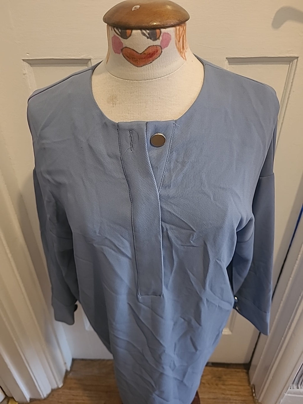 Ladies Zara Size Small Mid Sleeved Oversized Longline Shirt