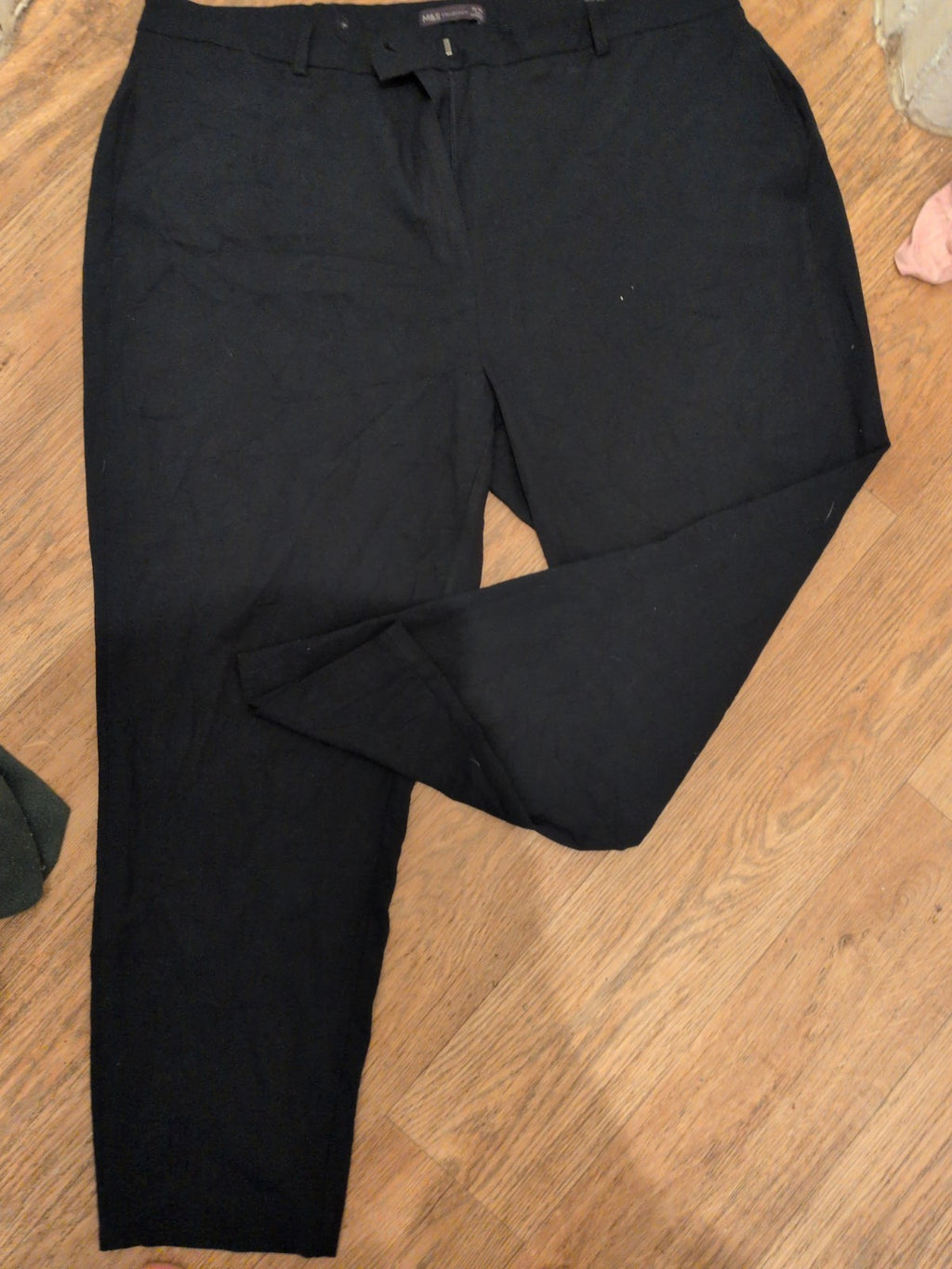Marks And Spencer 20 Regular Dark Navy Trousers