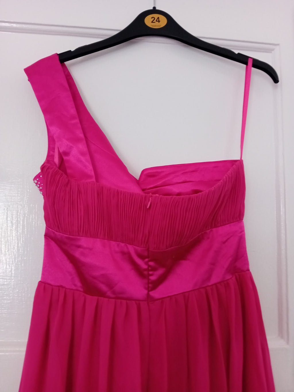 Ladies Era Boutique Cerise Pink Evening Dress Size Small Free Delivery