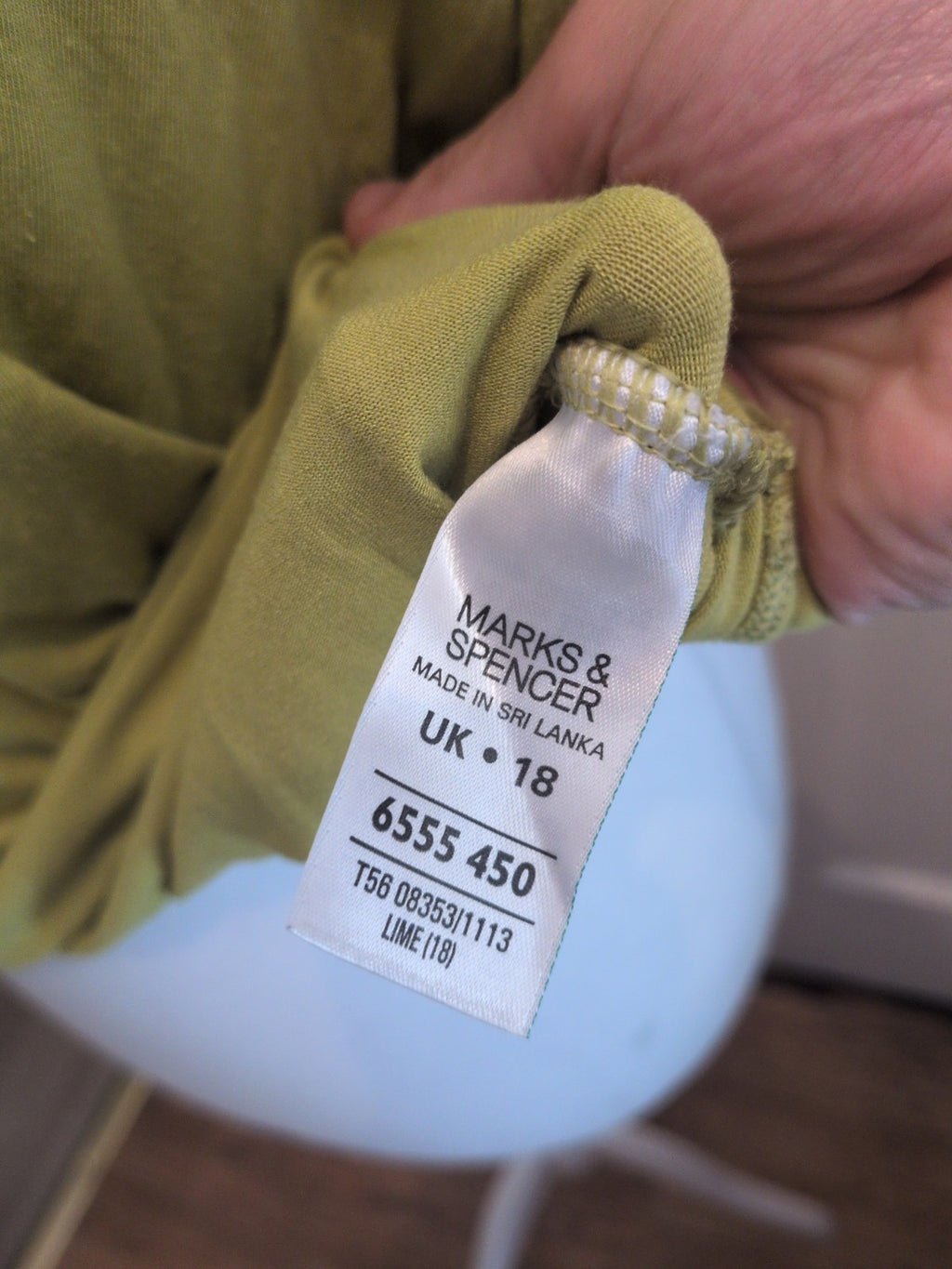 Marks And Spencer 18 Lime Short Sleeve Blouse