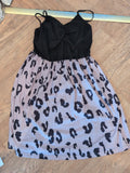 160cm Leopard Print Sleeveless Dress