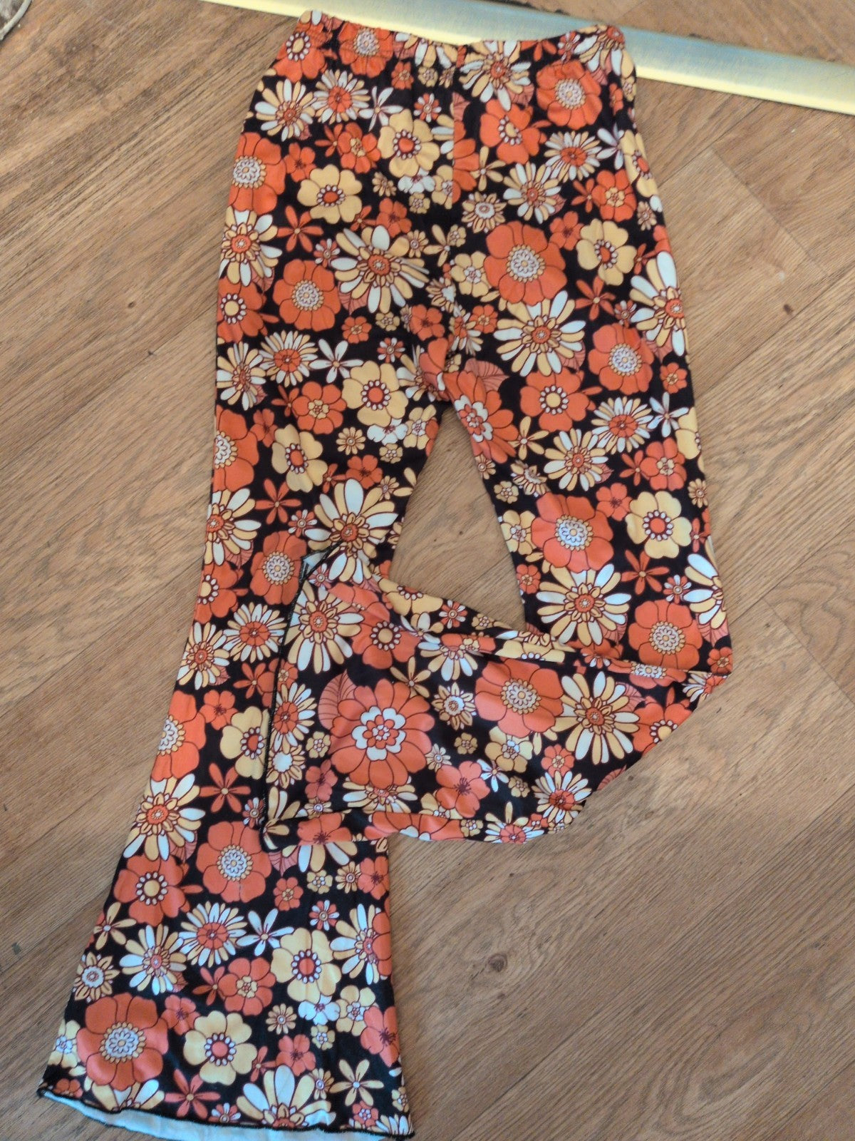 Shein 10 Years Floral Orange Leggings