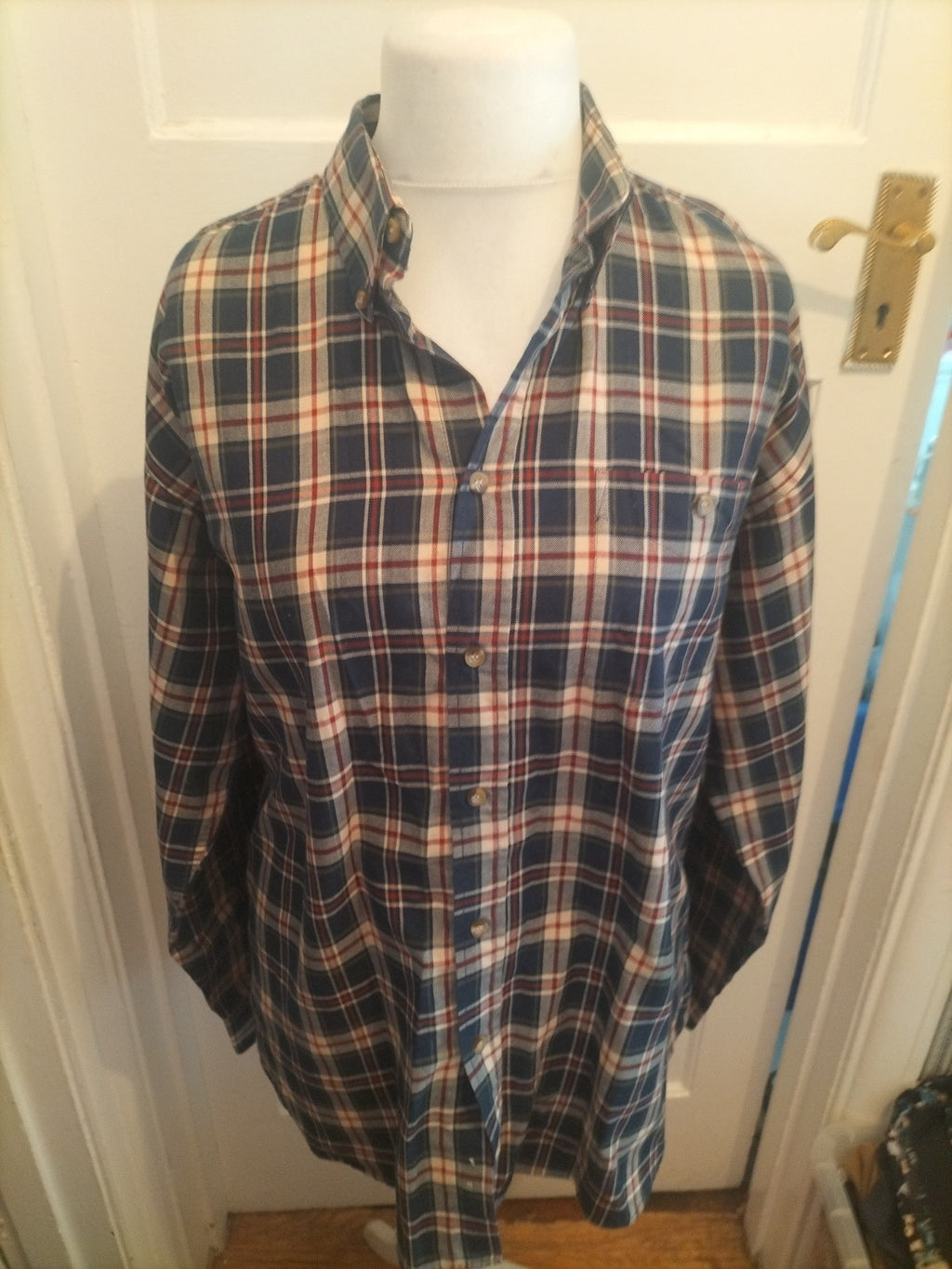 Antarex Large Multicoloured Check Long Sleeve Shirt