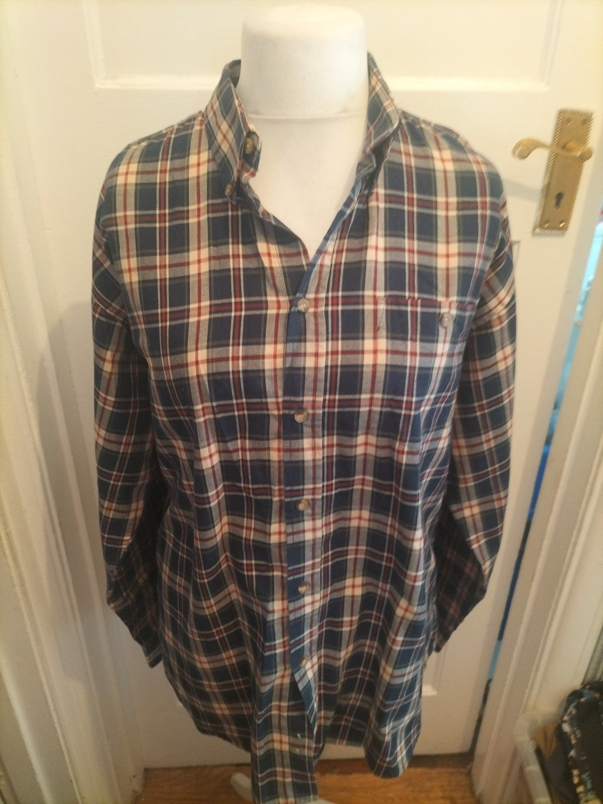 Antarex Large Multicoloured Check Long Sleeve Shirt