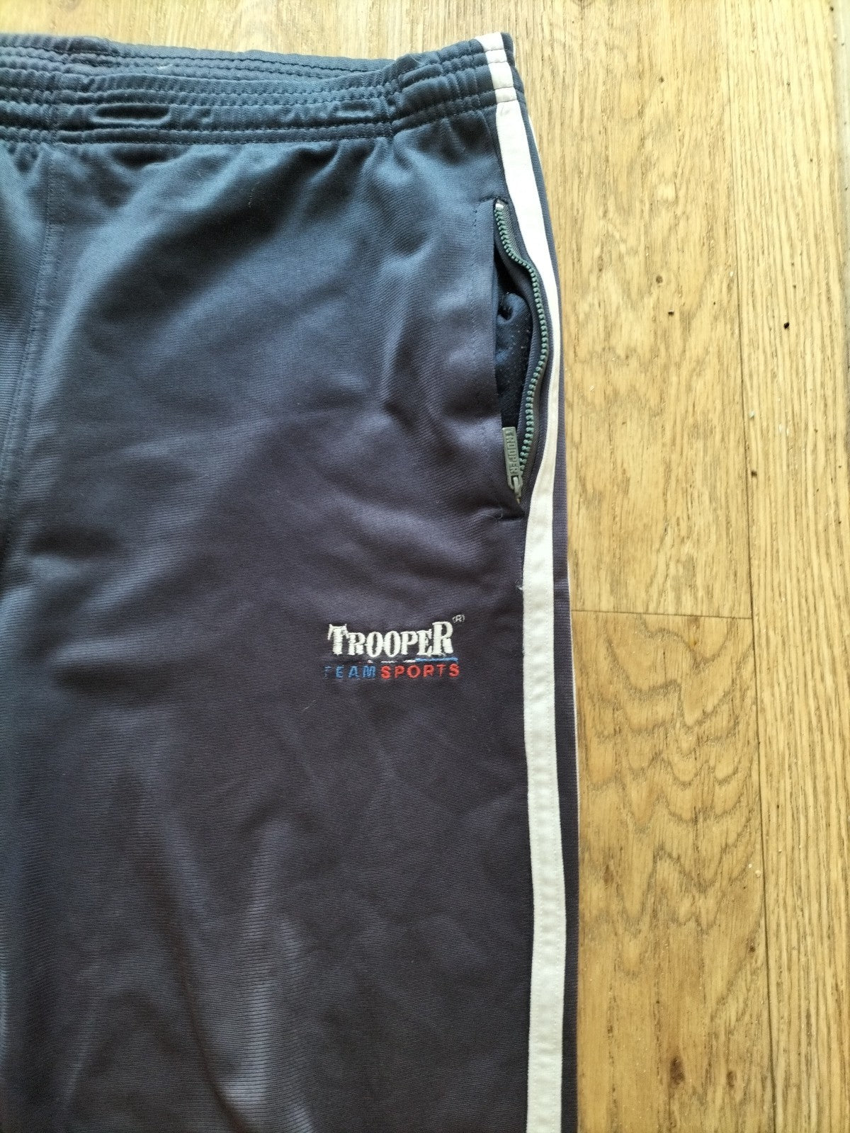 Mens Trooper Size Small Navy Elasticated Jogger Bottoms