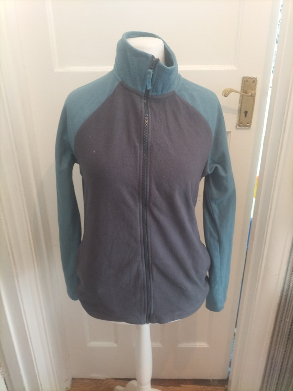 Tu Man Small Blue And Grey Full Zip Jumper