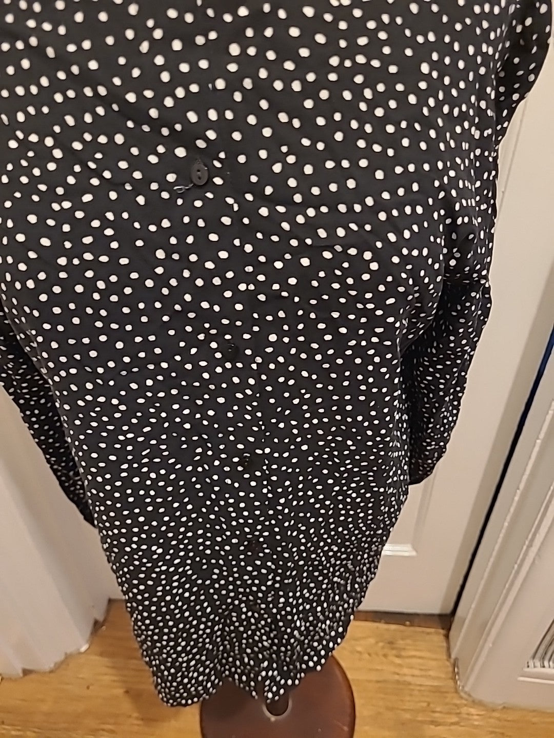 Ladies George Size 14 Polkadot Long Sleeved Blouse