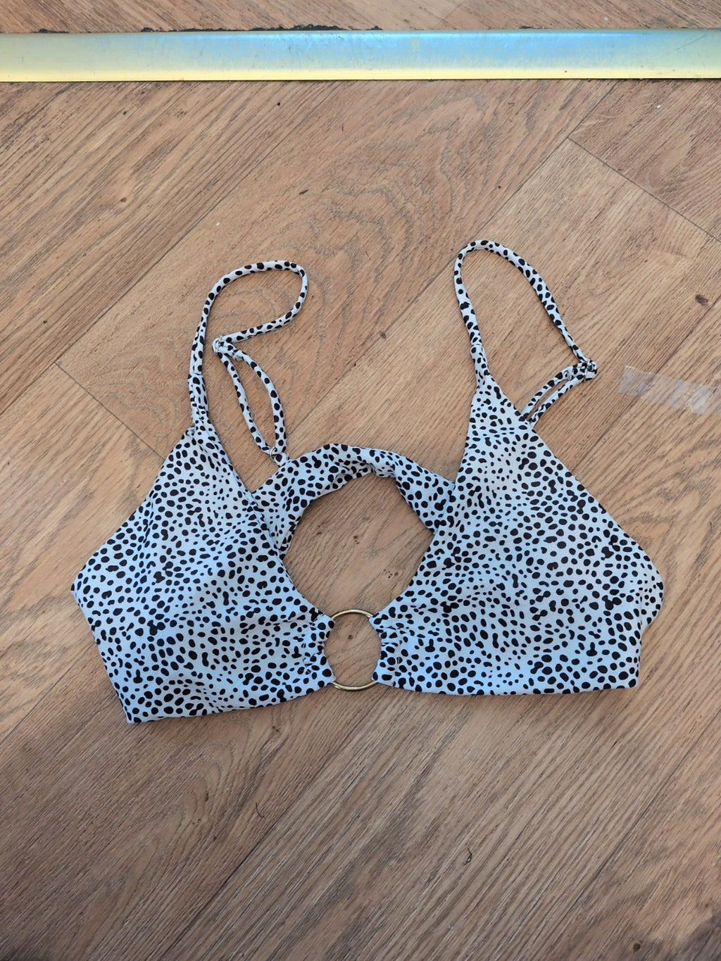 Medium Black And White Bikini Bra
