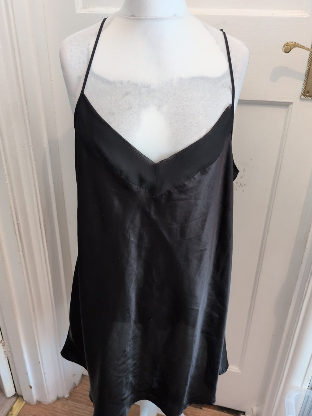 XL Black Night Dress Sleeveless