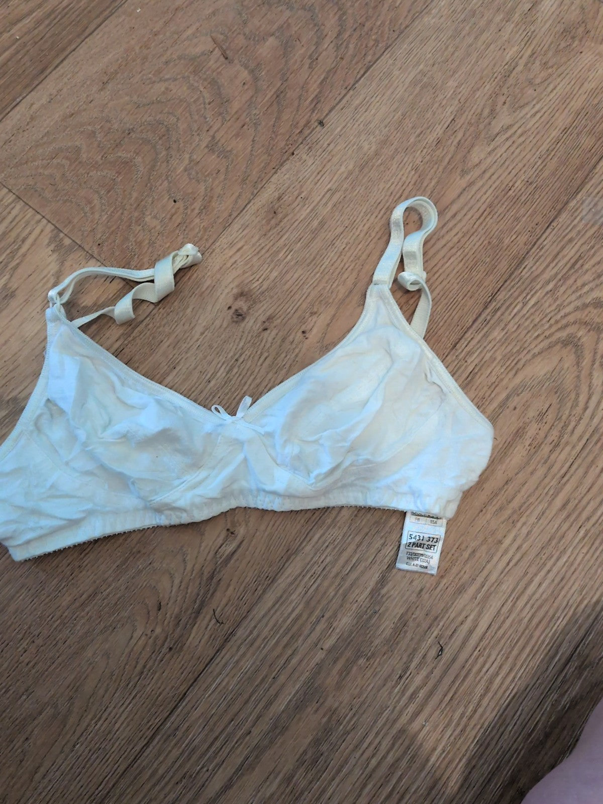 St Micheal 32a White No Pad No Wire Bra