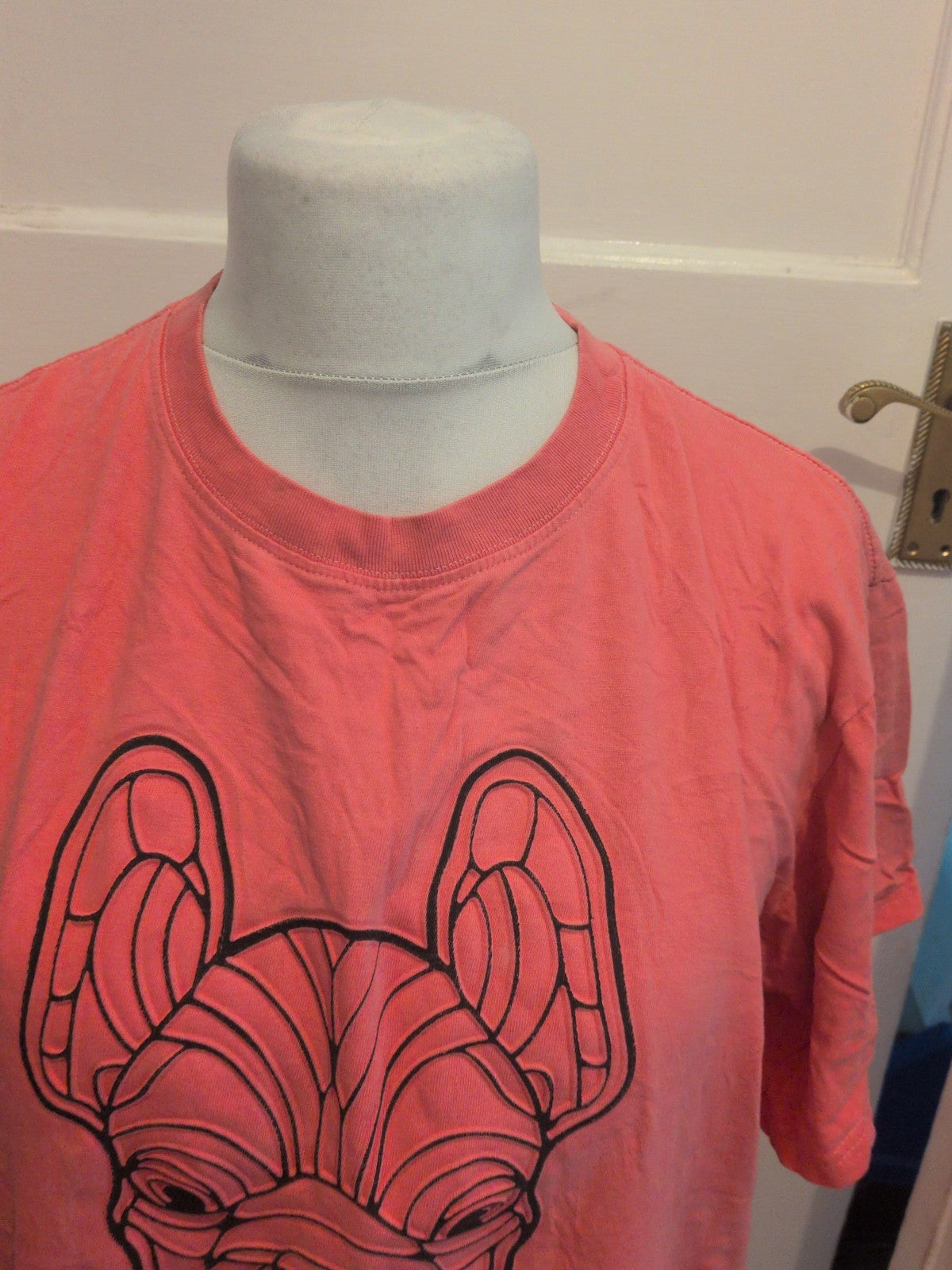 Lifework Medium Pink Short Sleeve Dog Print T-shirt