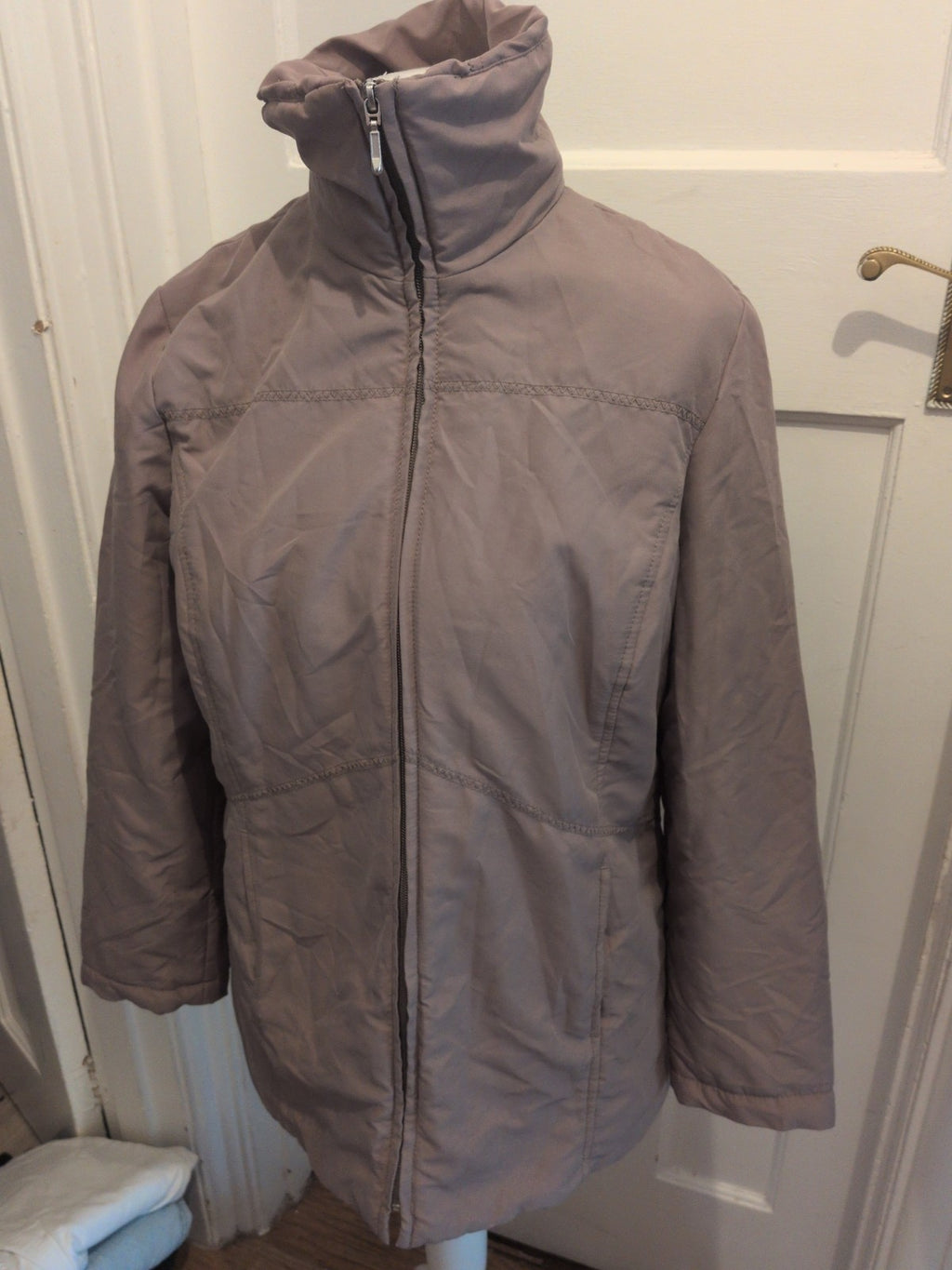 BM Causal 16 Beige/Brown Lined Full Zip Jacket