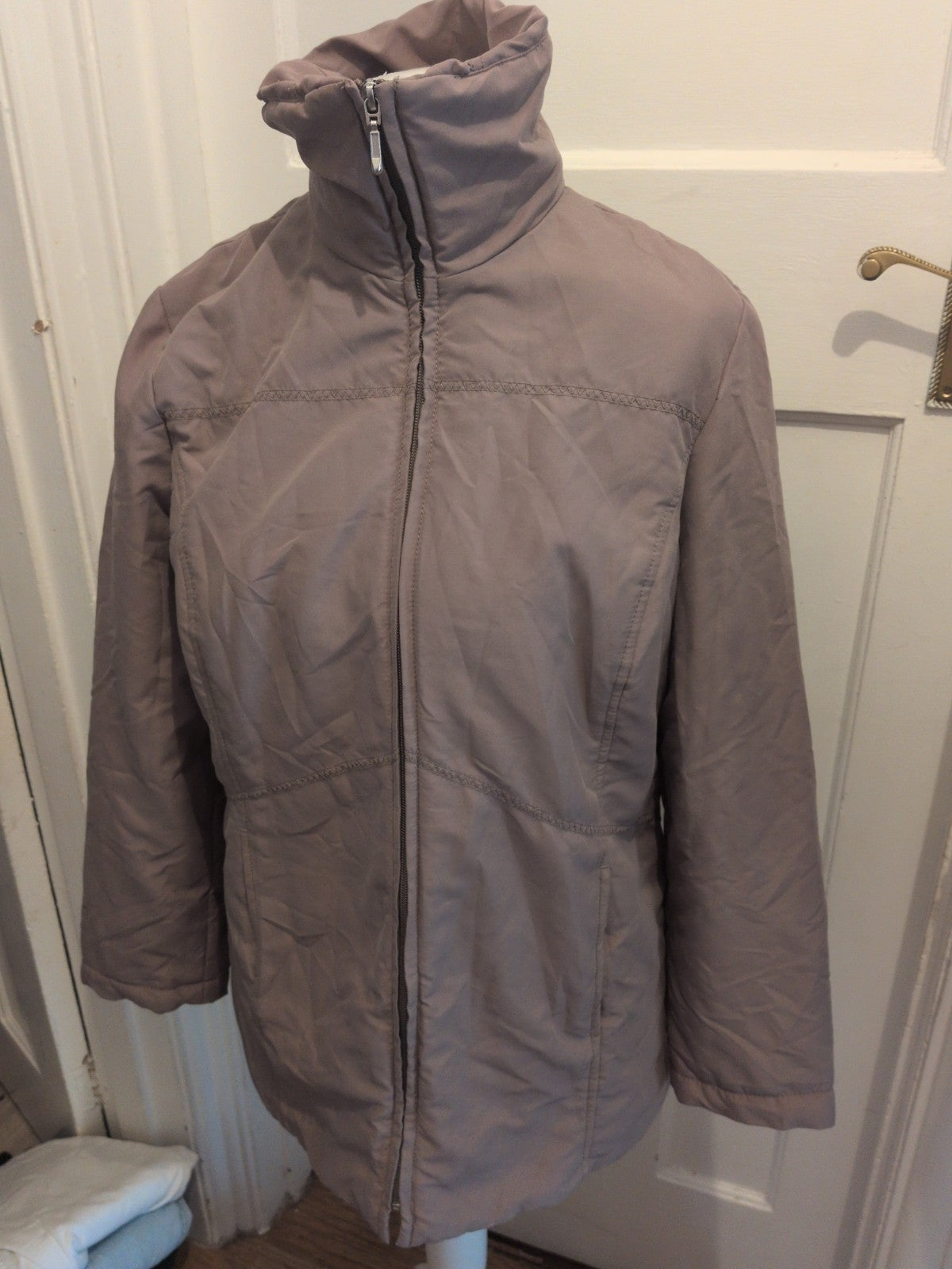 BM Causal 16 Beige/Brown Lined Full Zip Jacket